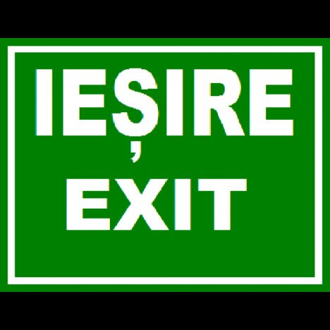 Placuta pentru iesire exit